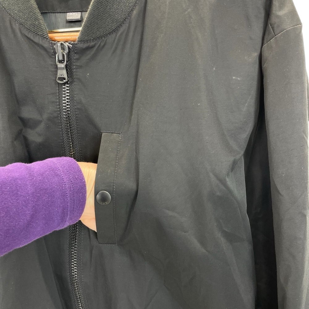 John Varvatos Bomber Jacket XXL Black - Picture 11 of 16